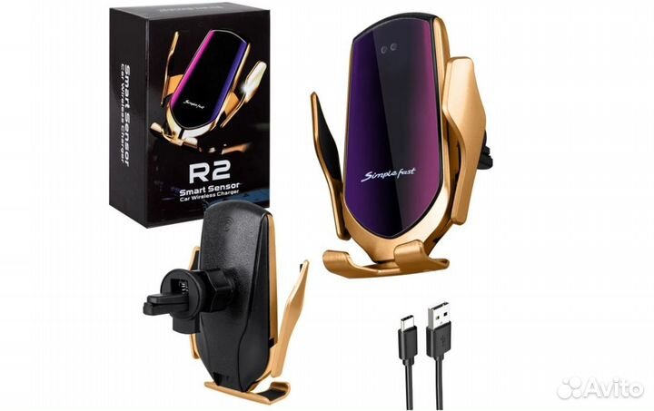 Держатель для телефона с беспроводной зарядкой R2