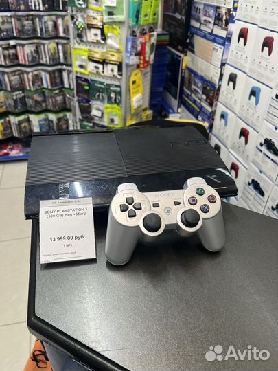 Sony PS3 (500gb) HEN +35 игр