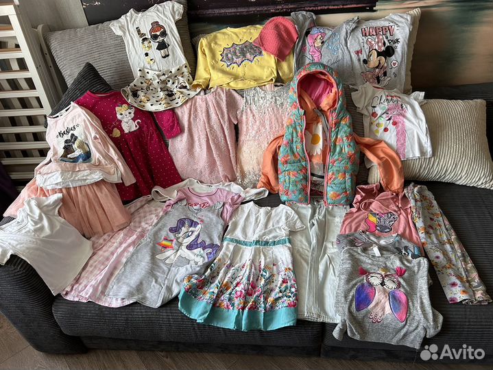 Вещи пакетом на девочку 110-116