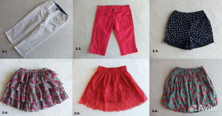 Брендовые вещи на девочку 128
