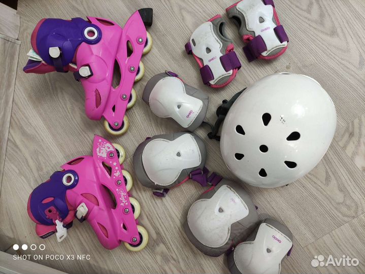 Роликовые коньки детские раздвижные