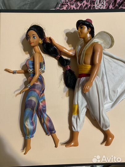 Куклы Аладдин и Жасмин mattel