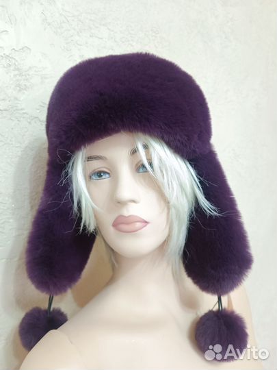 Шапка ушанка женская