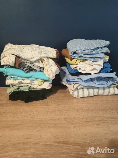 Вещи пакетом на мальчика от 0 до 6 мес.+ Пеленки