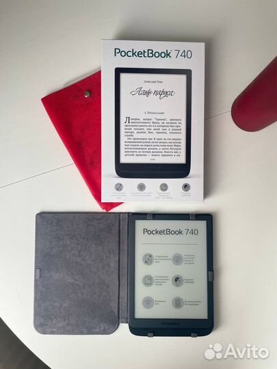 Электронная книга Pocketbook 740 черная+обложка