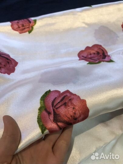 Новый шелковый комплект постельного белья евро