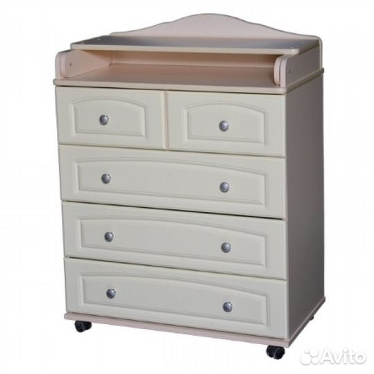 Пеленальный комод Ульяна-6 мдф, 5 ящиков