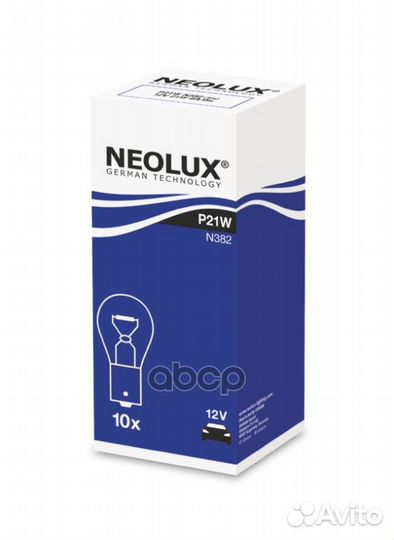 Лампа Neolux P21W 12V 21W N382 Neolux