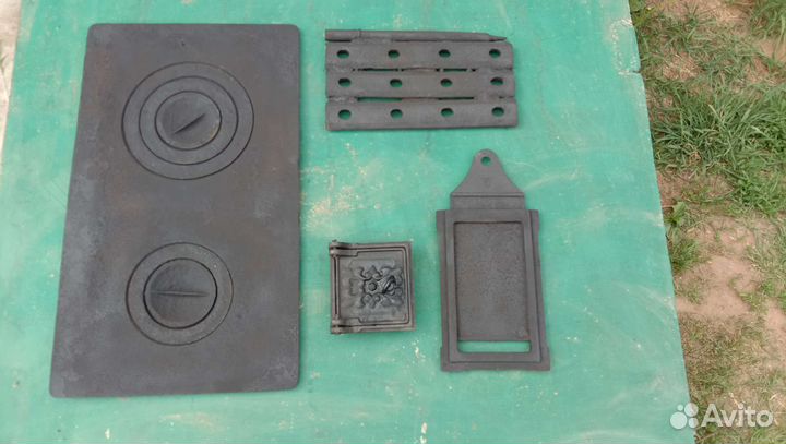 Плита печная, задвижка, дверца поддувальная