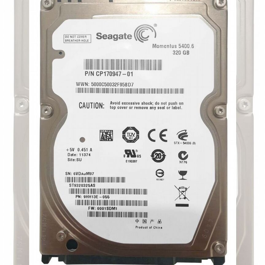 [9HH13E] Жесткий Диск Seagate 320gb Sata2 2,5" Hdd 9hh13e