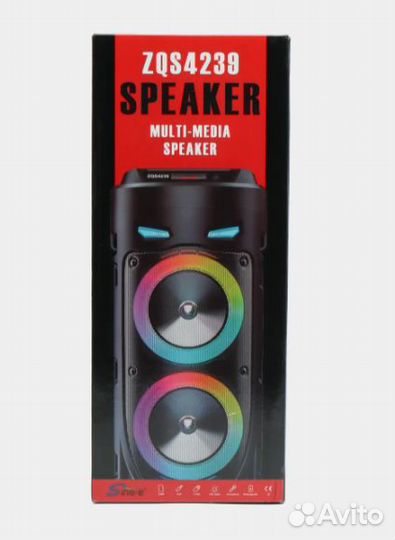 Колонка ZQS 4239, Bluetooth, беспроводная, с микро