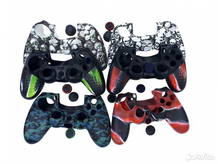 Аксессуары PS4 стики/чехлы/накладки/подставки