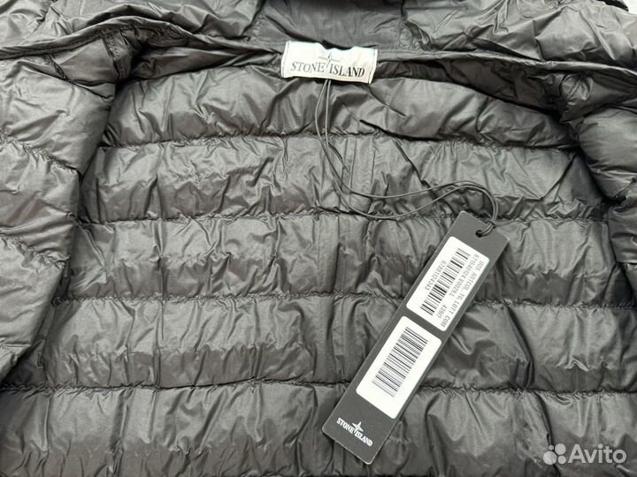 Пуховик Stone Island garment yarn down jacket