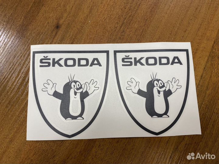 Наклейки крот Skoda