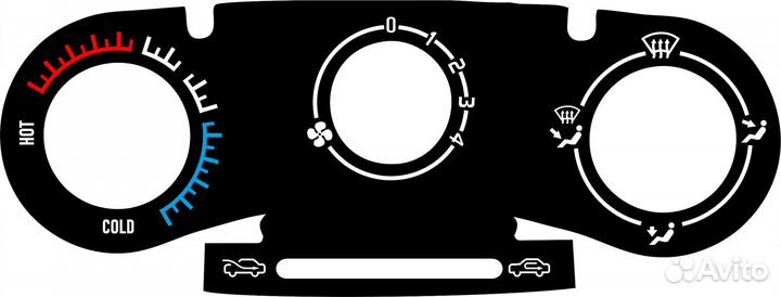 Шкала отопителя, климата калина / granta