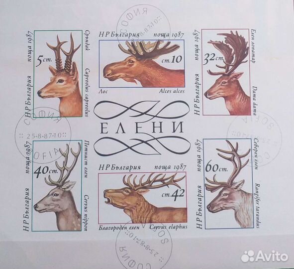 Марки фауна