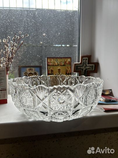 Хрустальная ваза