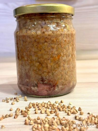 Каша гречневая, рисовая, перловая с говядиной