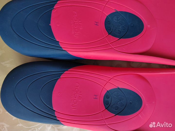 Ласты Nabaiji Oxylane, р. 32-33, розовые