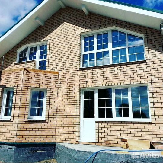 Пластиковые французские окна rehau