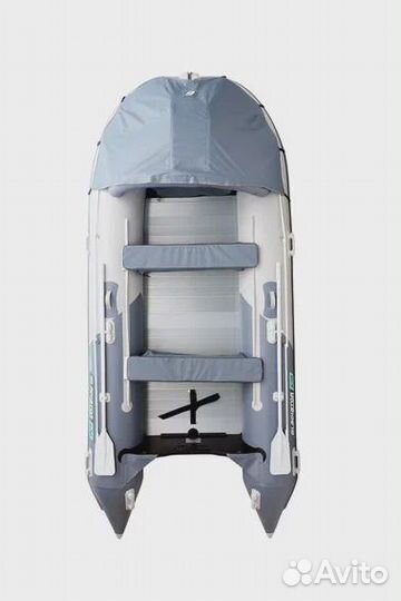 Лодка Пвх Gladiator C 420 AL свет.-темн. серая