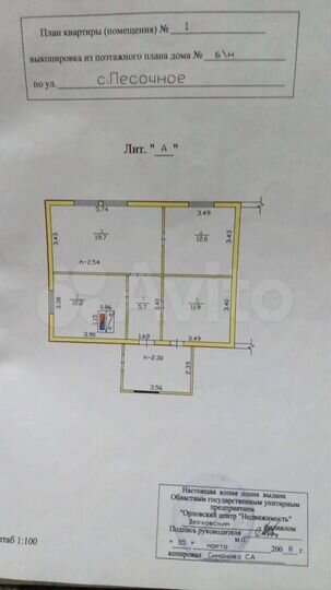Дом 61,5 м² на участке 8 сот.