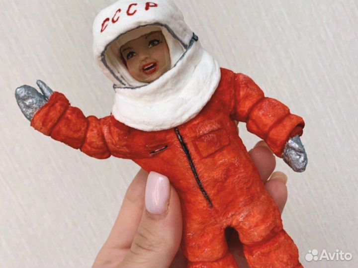 Ватная елочная игрушка