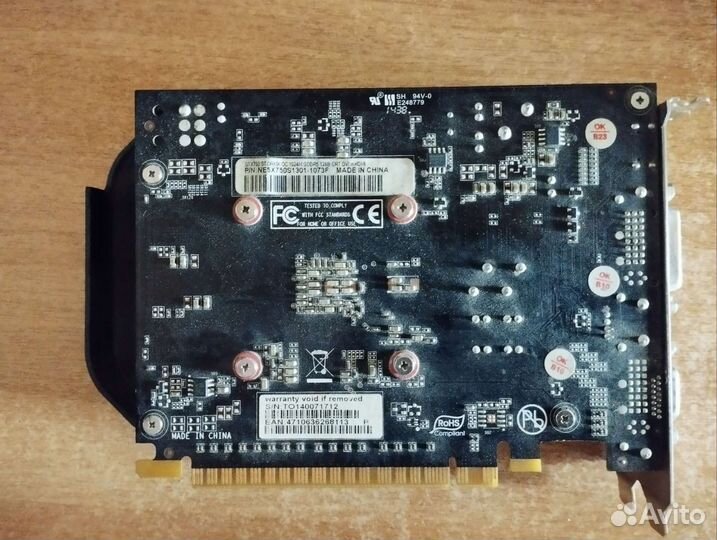 Видеокарта palit GTX 750, 1 gb