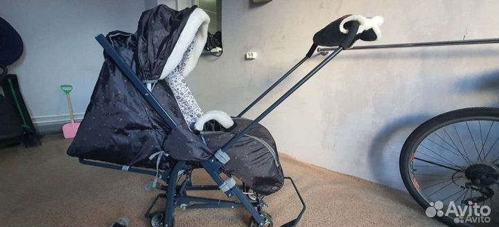 Детские санки коляска бу