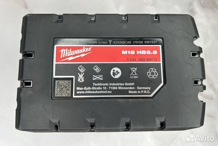 Аккумуляторная батарея Milwaukee M18 HB5.5
