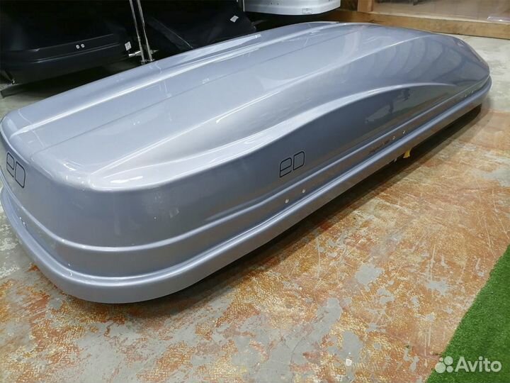 Автобокс Магнум 580 л серый глянец