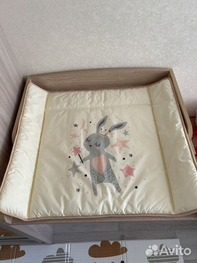 Матрас пеленальный двухсторонний с бортиками