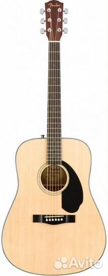 Fender CD-60S dread NAT WN акустическая гитара, цв