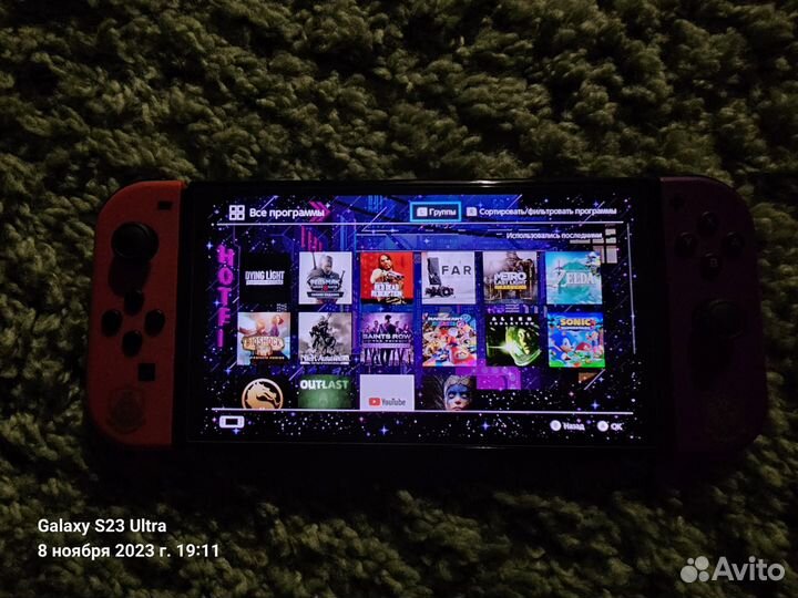 Nintendo Switch oled 64 гб, прошитый, Pokemon
