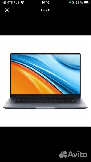 Ноутбук honor Magicbook 15 R7 5700U/16/512Gb Новый