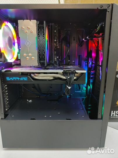 Игровой сб i3-10100F/16Gb/nvme 500Gb/RX 590