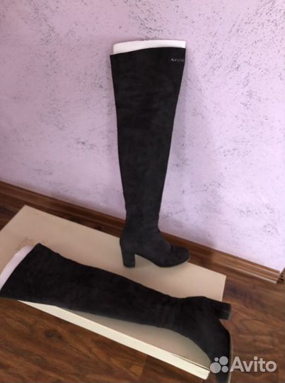 Зимние сапоги ботфорты