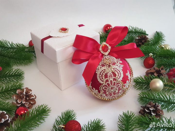 Новогодние шары ручной работы