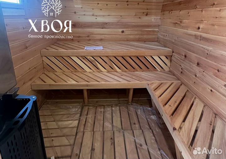 Баня бочка модульная 2х6 под ключ