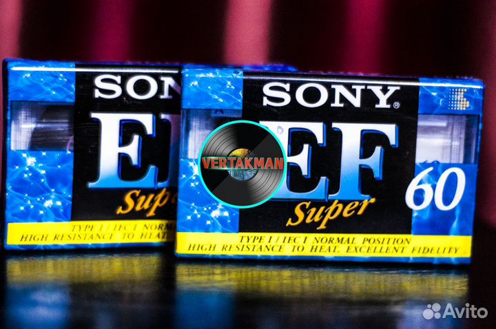 Аудиокассеты sony EF60 чистые