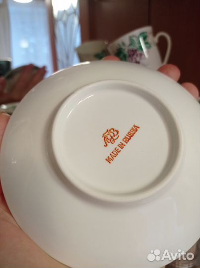 Сервиз. Кофейно-чайные пары лфз. Фарфор СССР