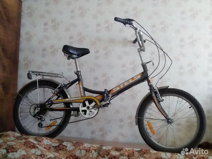 Велосипед взрослый,раскладной Стелс с насосом