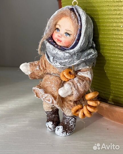 Ватные елочные игрушки СССР