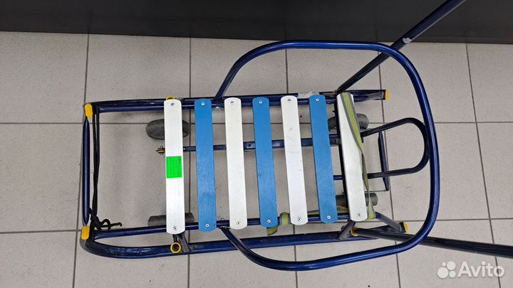 Санки Скользяшка желто синие (пт18б)