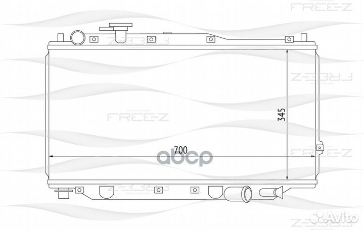 Радиатор охлаждения KK0216 free-Z