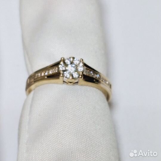 Золотые кольца с Бриллиантом 17 р