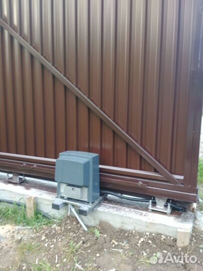 Ворота откатные алютех