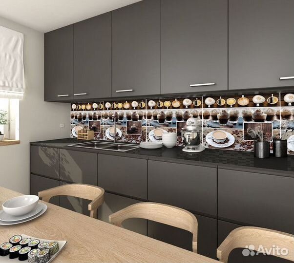 Кухонный фартук из пластика