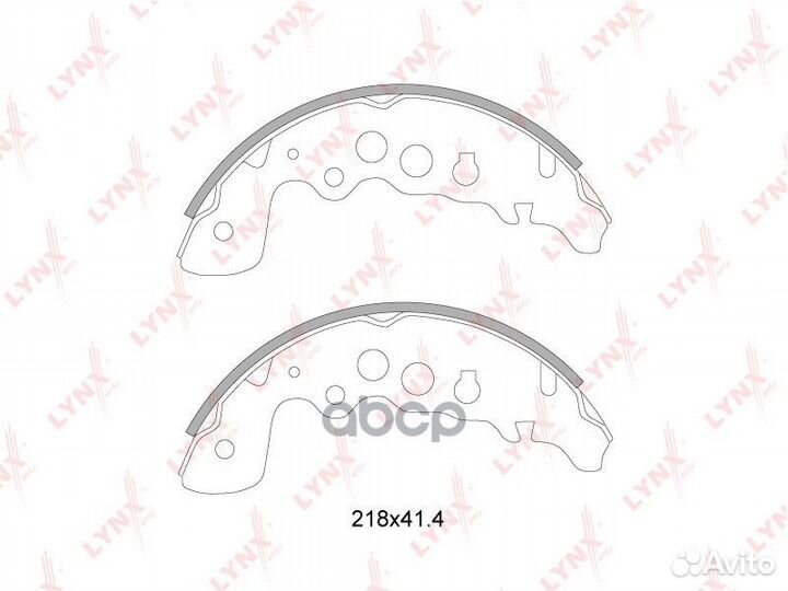 Колодки тормозные барабанные зад BS7305 LYN