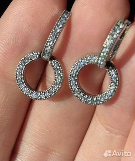 Серьги серебро